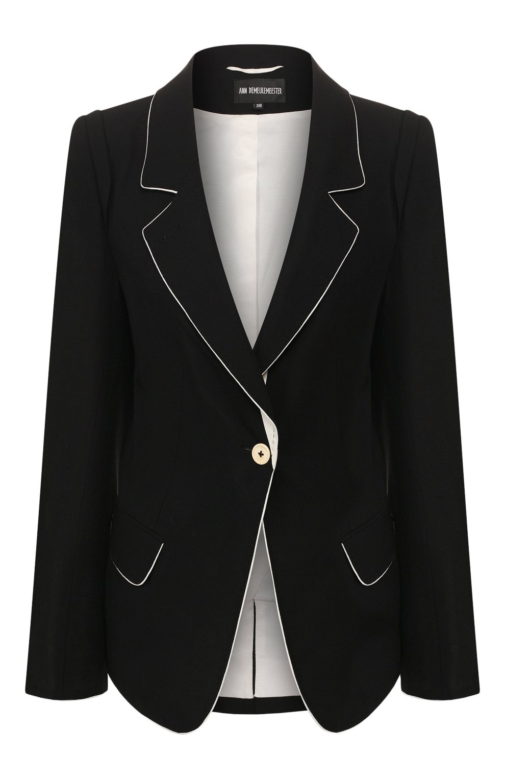 Шерстяной жакет ANN DEMEULEMEESTER, арт. 2001-1004-P-170-098, фото 1