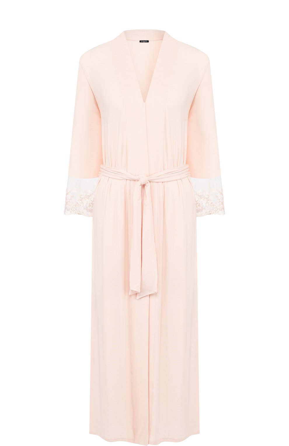Халат из вискозы с поясом и кружевной отделкой RITRATTI MILANO, арт. 69128, фото 1