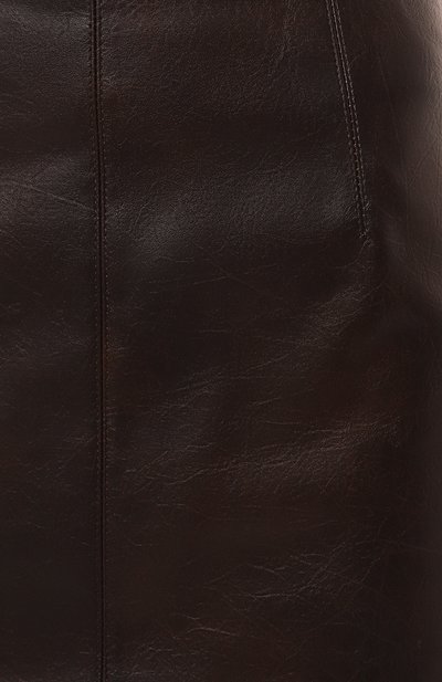 Юбка из экокожи PINKO коричневого цвета по цене 24550 руб., арт. 104358/A27M, фото 5 Юбка из экокожи PINKO, арт. 104358/A27M, фото 5