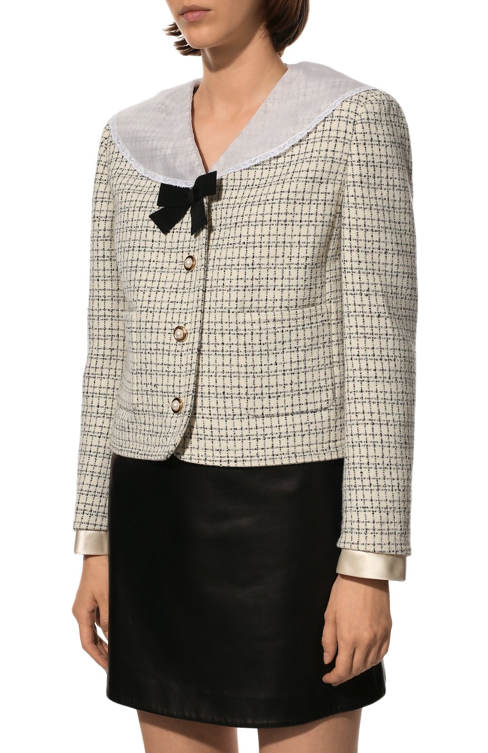 Жакет из шерсти и хлопка MIU MIU, арт. MH1700-6J1-F0304, фото 3