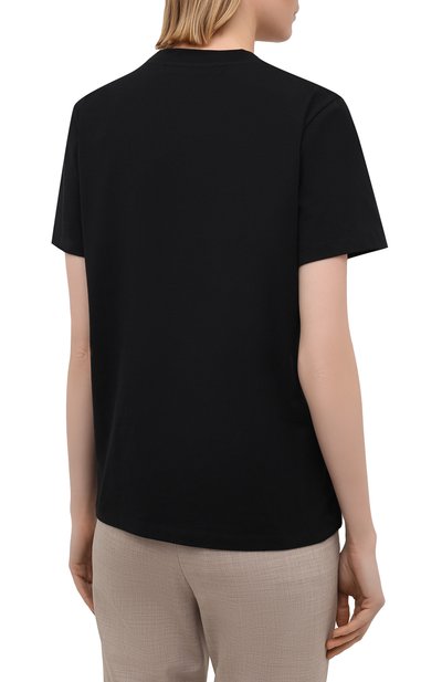 Хлопковая футболка MSGM черного цвета по цене 9950 руб., арт. 3041MDM100 217298, фото 4 Хлопковая футболка MSGM, арт. 3041MDM100 217298, фото 4