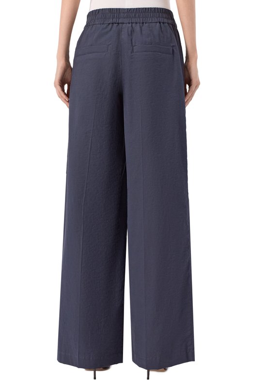 Хлопковые брюки Brunello Cucinelli ML140P8721 Синий  ML140P8721 Фото 4