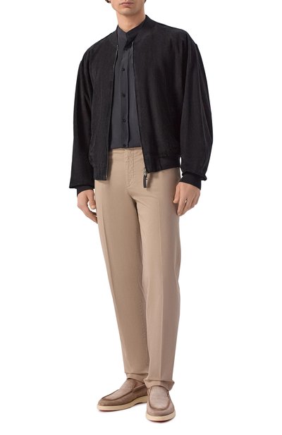 Мужская шелковая рубашка MVST, арт. M26.2PM.B008/F121 SILK P0PELINE