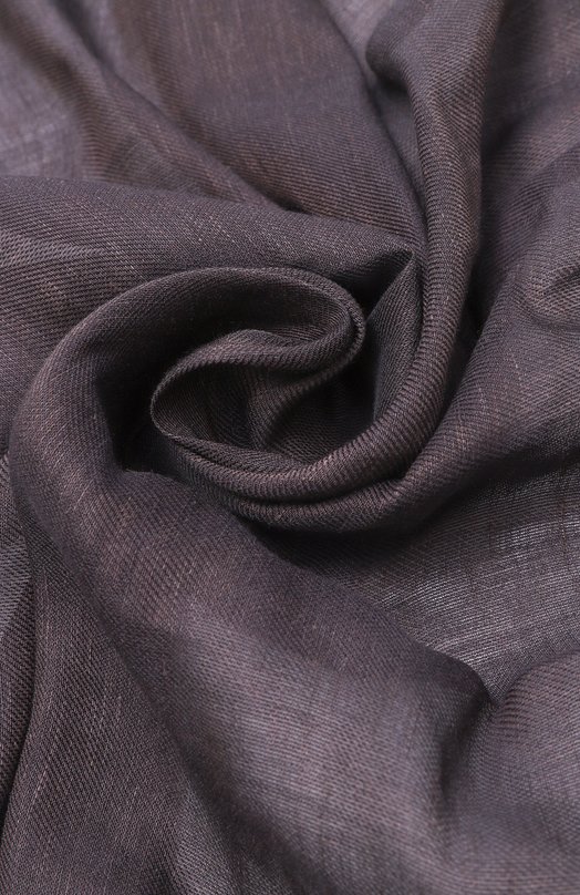 Шарф изо льна и шелка Brioni 03UM00/PB120 Коричневый  03UM00/PB120 Фото 3