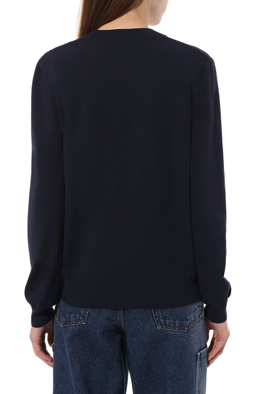 Хлопковый кардиган A.P.C. темно-синего цвета по цене 27650 руб., арт. C0EZJ-F22249, фото 4 Хлопковый кардиган A.P.C., арт. C0EZJ-F22249, фото 4