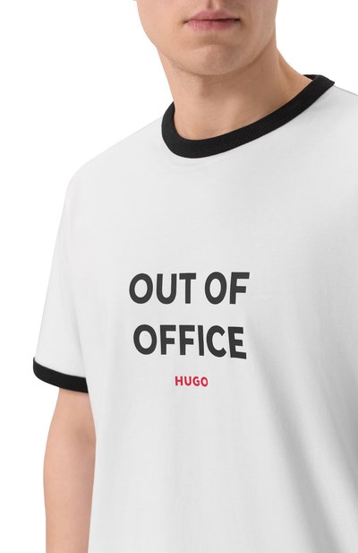 Хлопковая футболка HUGO, арт. 50556545, фото 5