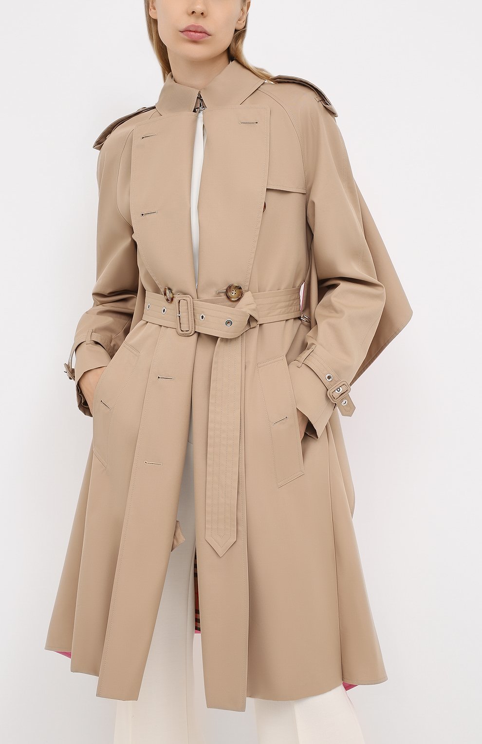 Хлопковый тренч BURBERRY, арт. 4564571, фото 3