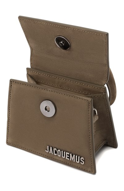 Кожаная сумка le chiquito homme JACQUEMUS хаки цвета по цене 65050 руб., арт. 206BA02/306570, фото 4 Кожаная сумка le chiquito homme JACQUEMUS, арт. 206BA02/306570, фото 4