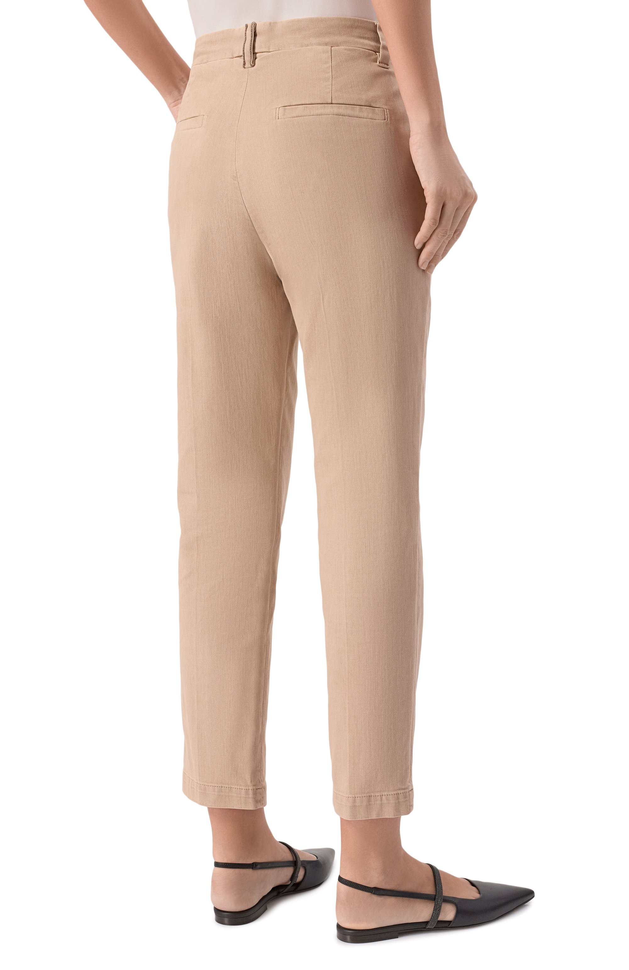 Брюки из хлопка и лиоцелла BRUNELLO CUCINELLI, арт. MA080P5729, фото 4