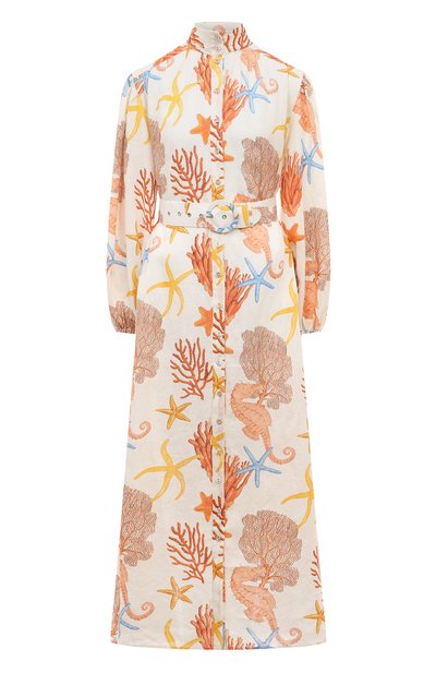 Льняное платье PALM NOOSA разноцветного цвета по цене 59950 руб., арт. N0DDY DRESS, фото 1 Льняное платье PALM NOOSA, арт. N0DDY DRESS, фото 1