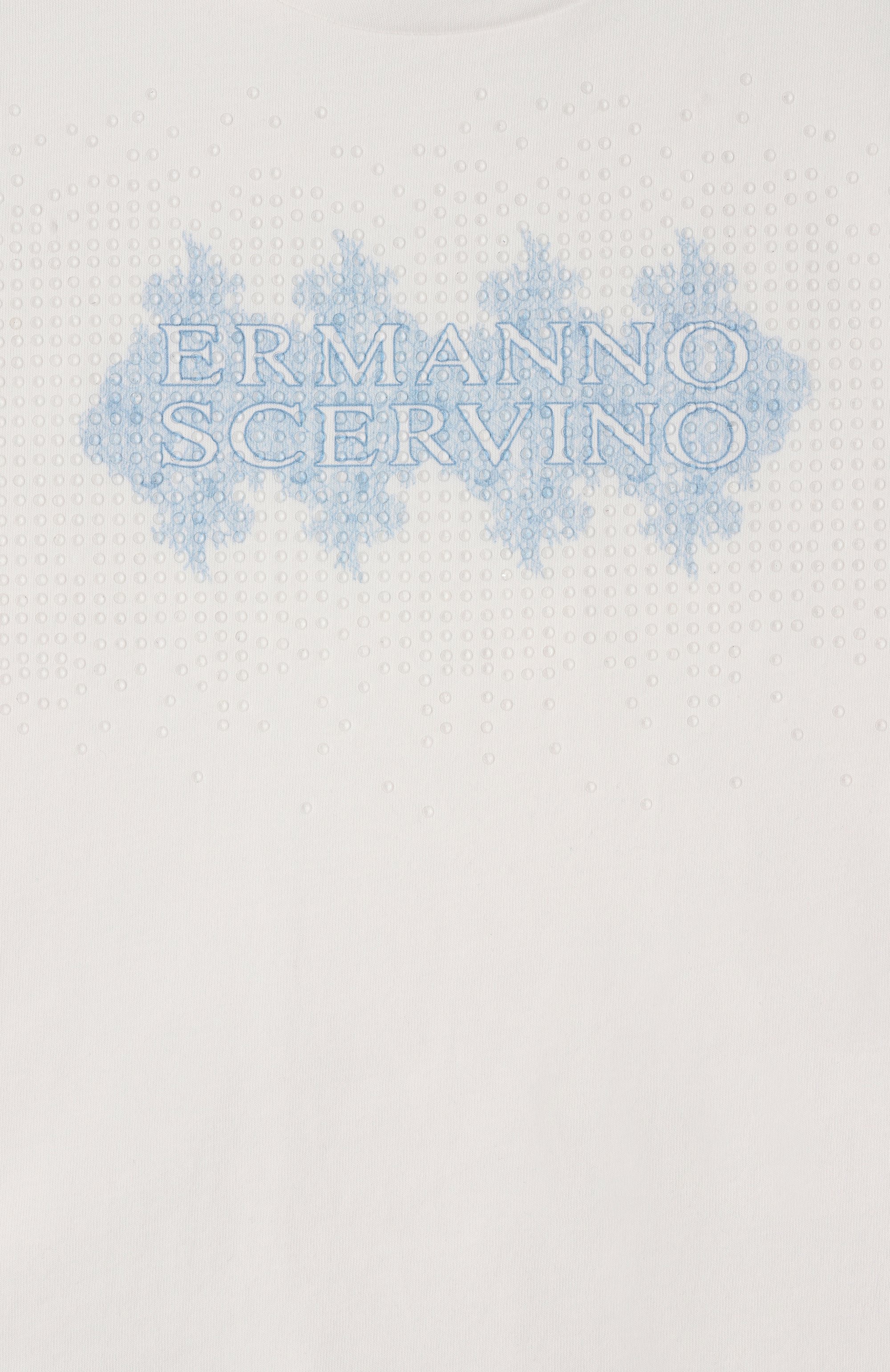 Хлопковая футболка ERMANNO SCERVINO, арт. SFTS031C/JF075, фото 3