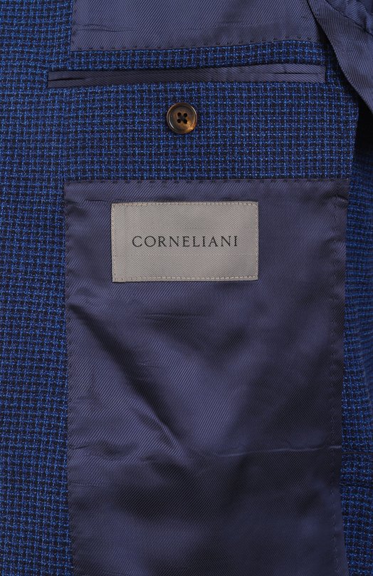 Шерстяной пиджак Corneliani 25X005-2516511 Синий  25X005-2516511 Фото 9