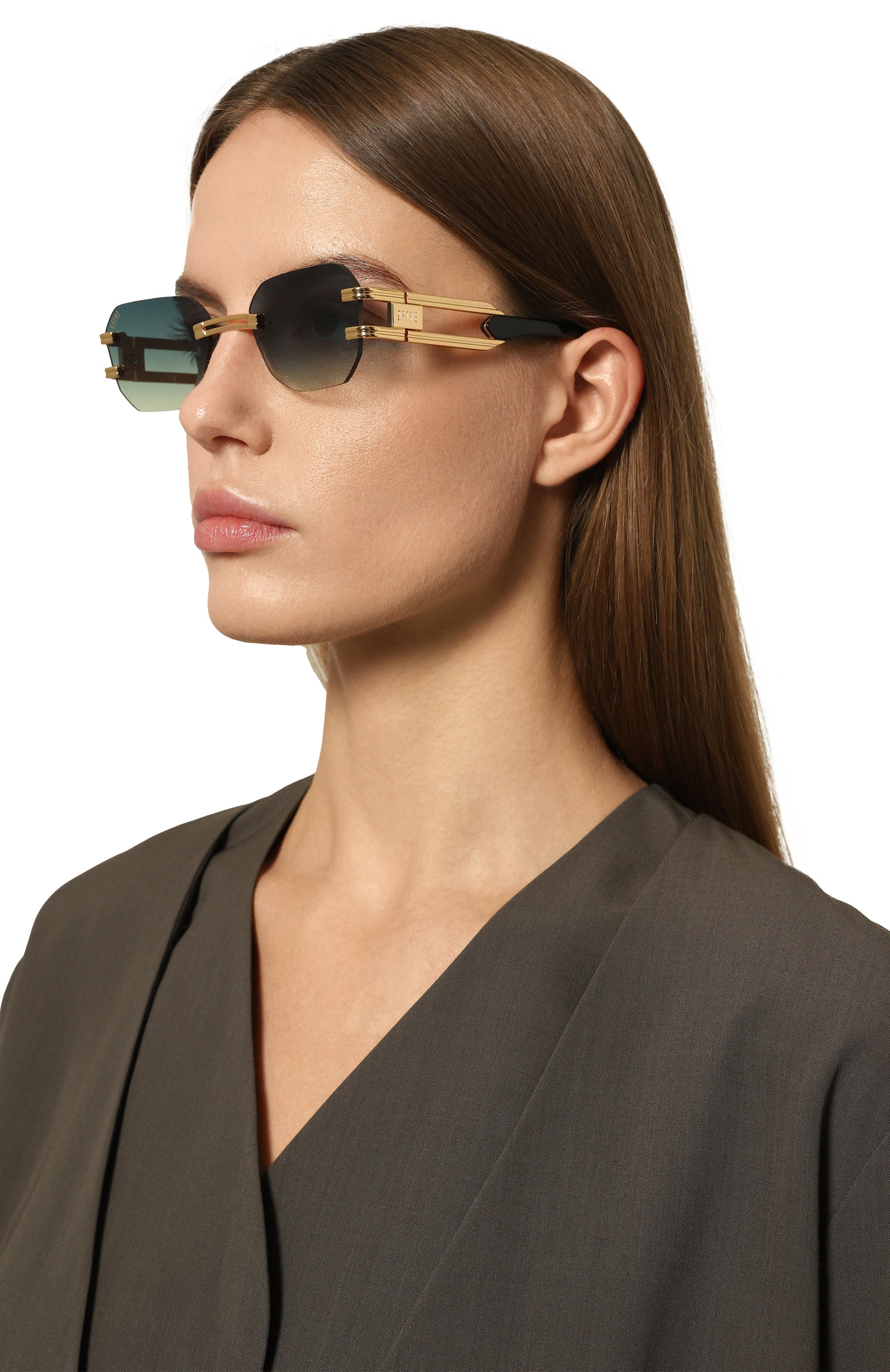 Солнцезащитные очки 9FIVE, арт. R0YALS LITE-BLACK/G0LD / BLUE YELL0W, фото 2