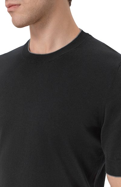 Хлопковый джемпер BRUNELLO CUCINELLI, арт. M29805200, фото 5