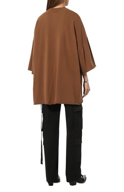 Хлопковая футболка DRKSHDW коричневого цвета по цене 31450 руб., арт. DS01D1209/RN, фото 4 Хлопковая футболка DRKSHDW, арт. DS01D1209/RN, фото 4