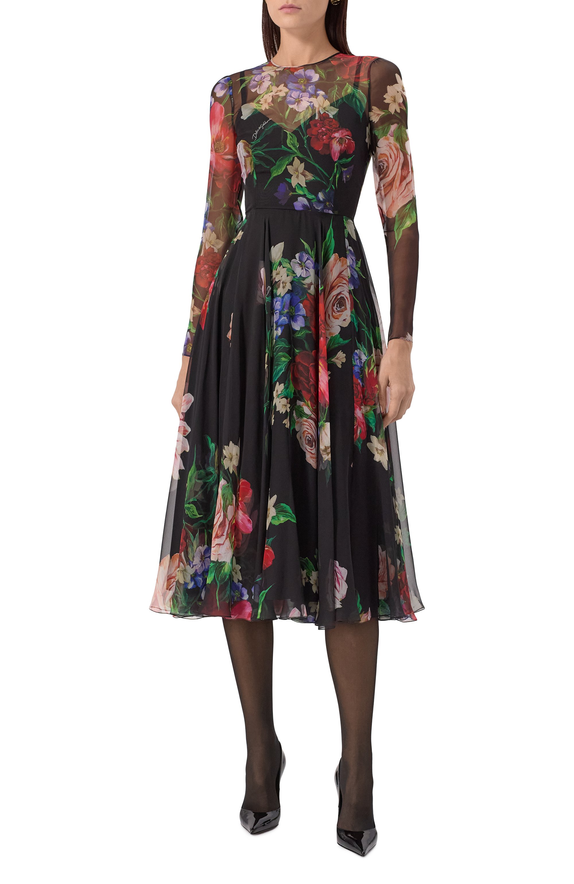Шелковое платье DOLCE & GABBANA, арт. F6TUHT/IS1Y7, фото 3