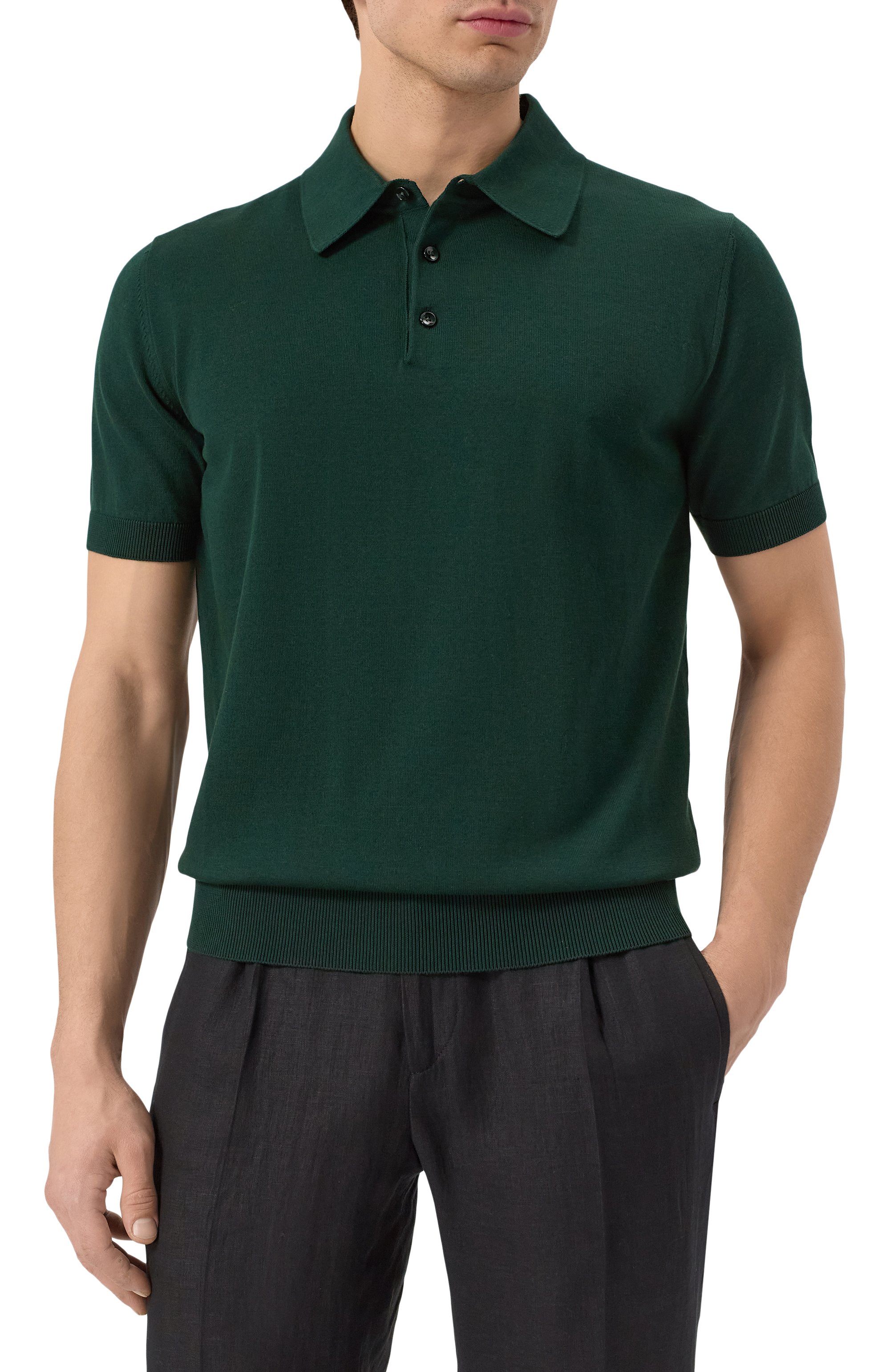 Хлопковое поло DOLCE & GABBANA, арт. GXZ02T/JBCFV, фото 3