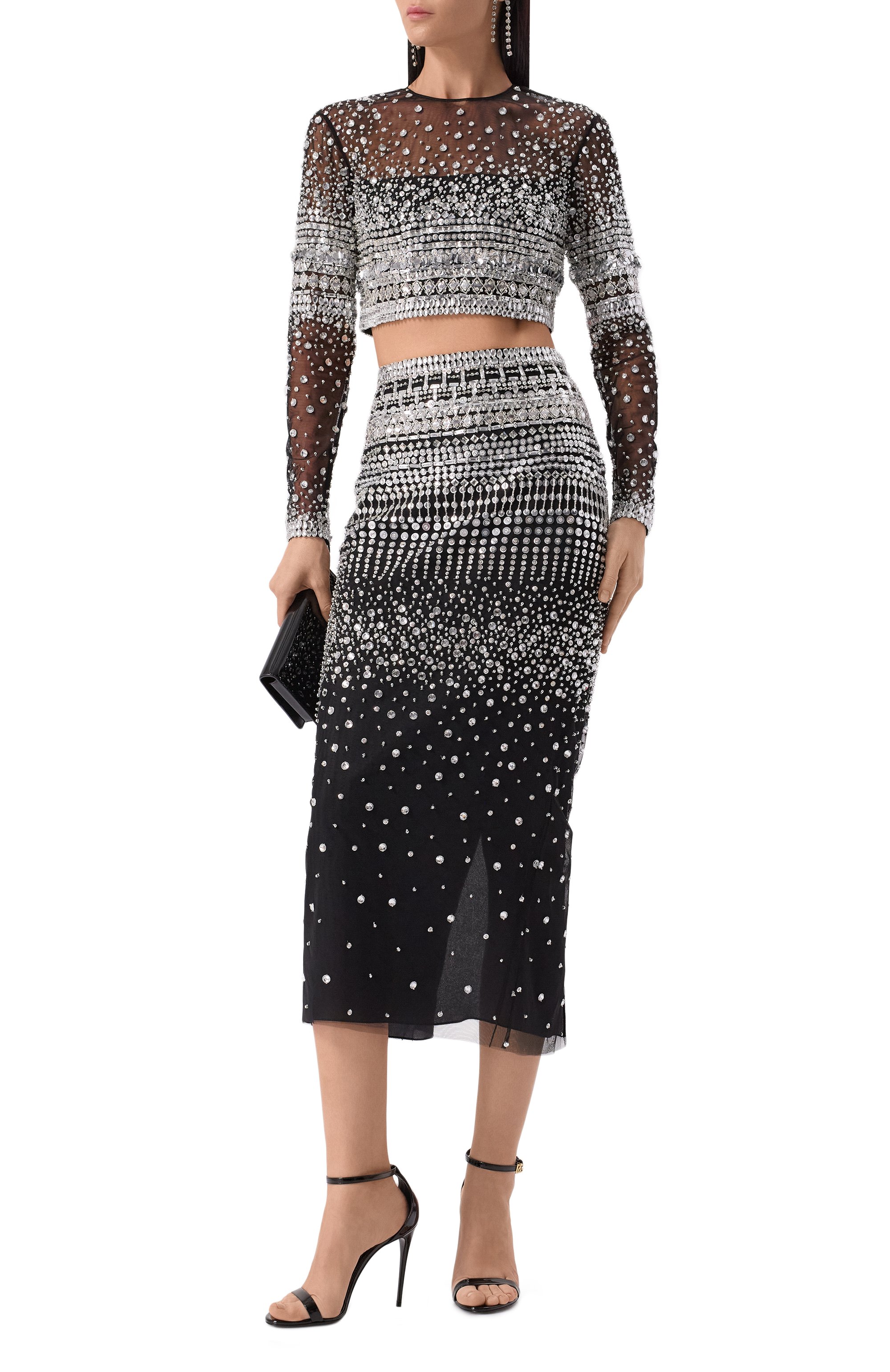 Юбка с отделкой стразами ZUHAIR MURAD, арт. RSK25045/EMSQ001, фото 2