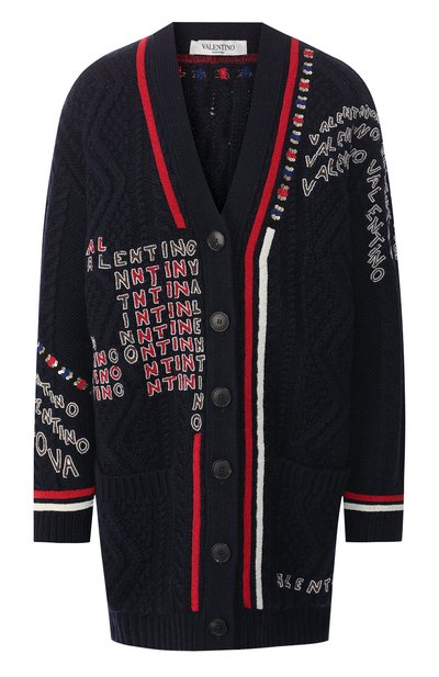 Женский шерстяной кардиган VALENTINO, арт. RB3KHA01END