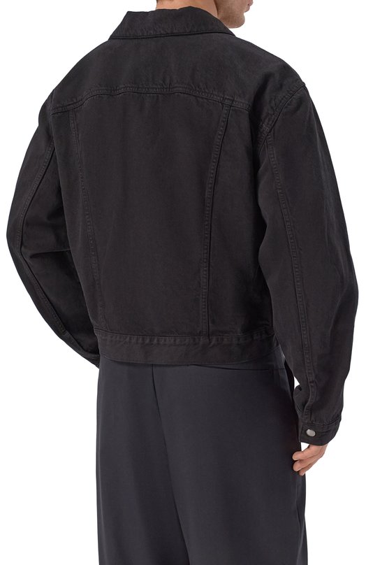 Джинсовая куртка Ann Demeulemeester B0012717/FA038 Чёрный  B0012717/FA038 Фото 4