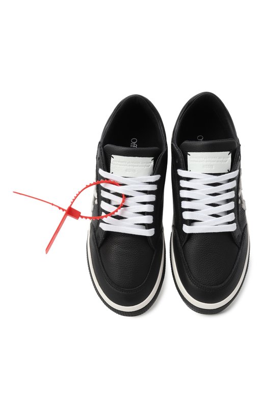 Кожаные кеды New Low Vulcanized Off-White 0WIA288C99LEA0021001 Чёрный  0WIA288C99LEA0021001 Фото 6