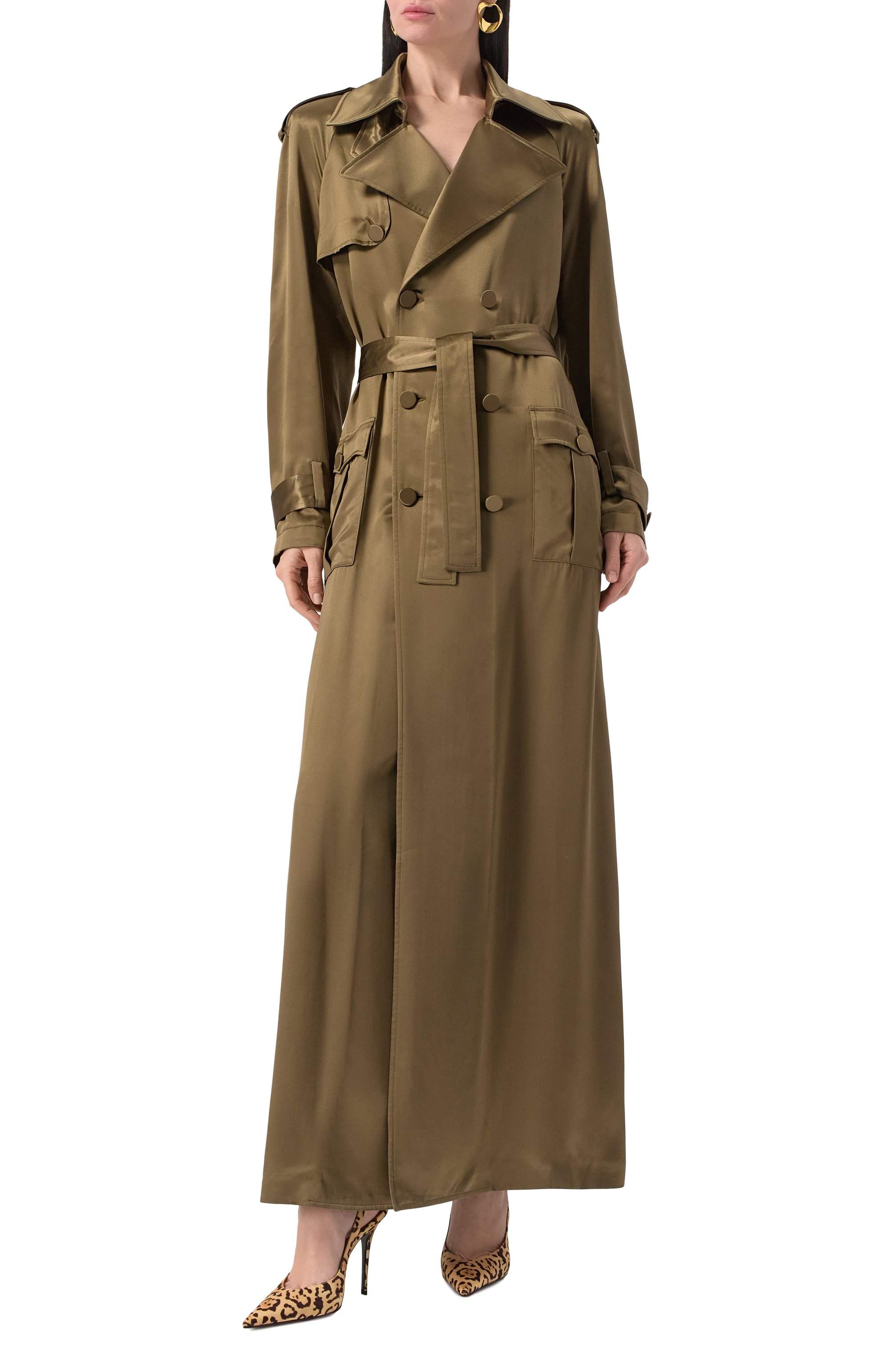 Атласный тренч GIUSEPPE DI MORABITO, арт. 04SSLD136 04422, фото 3