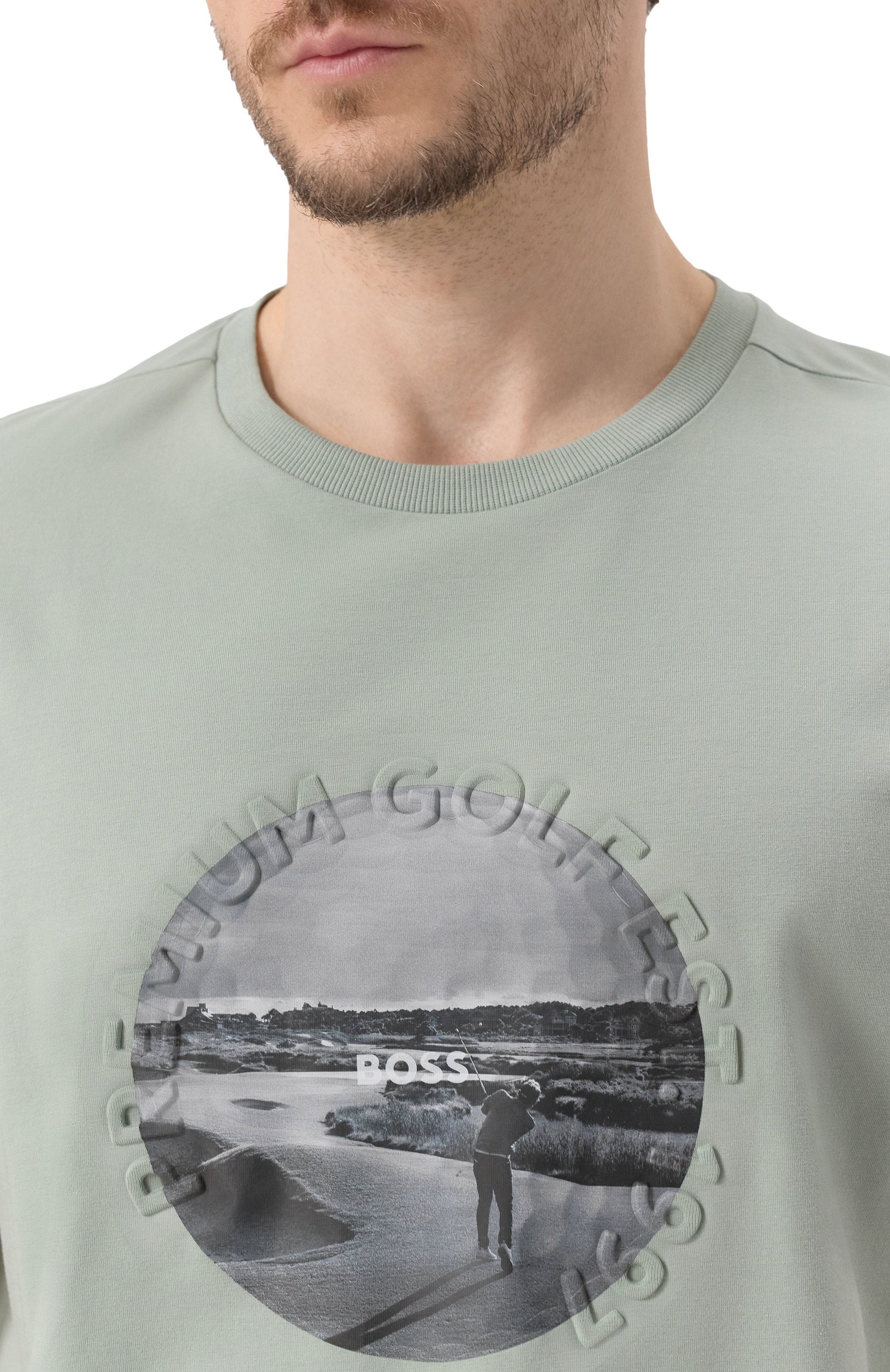 Хлопковая футболка BOSS GREEN, арт. 50537847, фото 5
