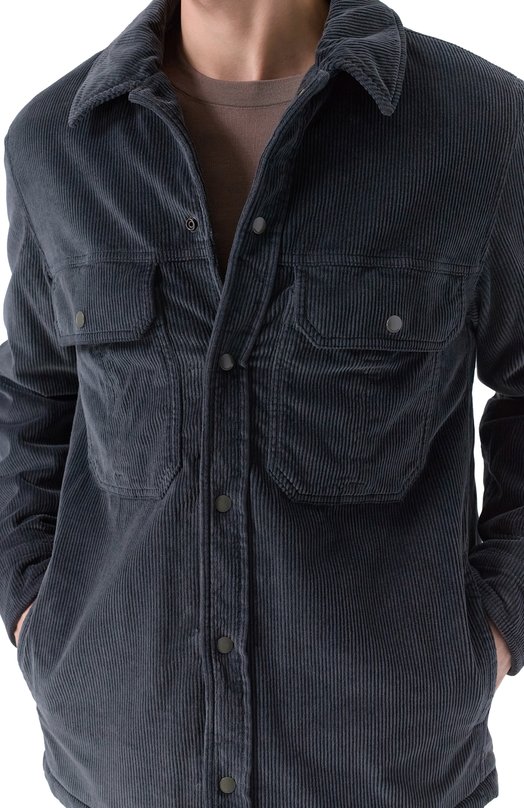 Вельветовая куртка-рубашка Jacob Cohen 25I P/JUR_ER013 001 S4248 TR Серый  25I P/JUR_ER013 001 S4248 TR Фото 5