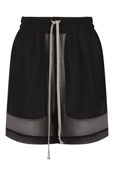 Женские шелковые шорты RICK OWENS, арт. R001E7377/S