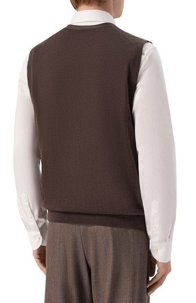 Жилет из кашемира и шелка CORNELIANI, арт. 28M536/2A25129, фото 4