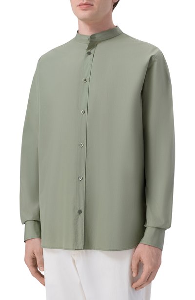 Хлопковая рубашка MVST хаки цвета по цене 89950 руб., арт. M26.2PM.B008/F080, фото 3 Хлопковая рубашка MVST, арт. M26.2PM.B008/F080, фото 3