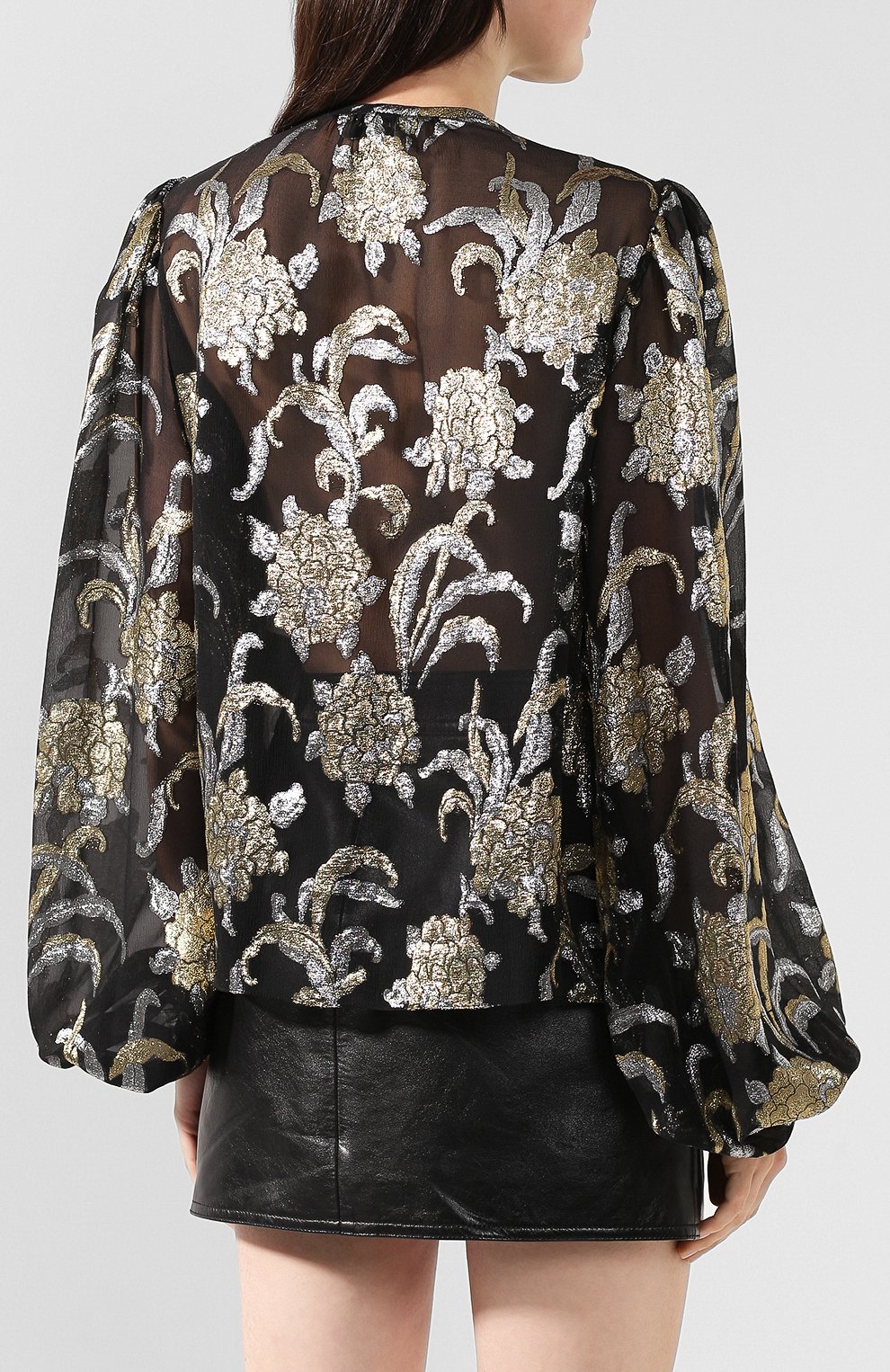 Блузка SAINT LAURENT, арт. 587211/Y740V, фото 4