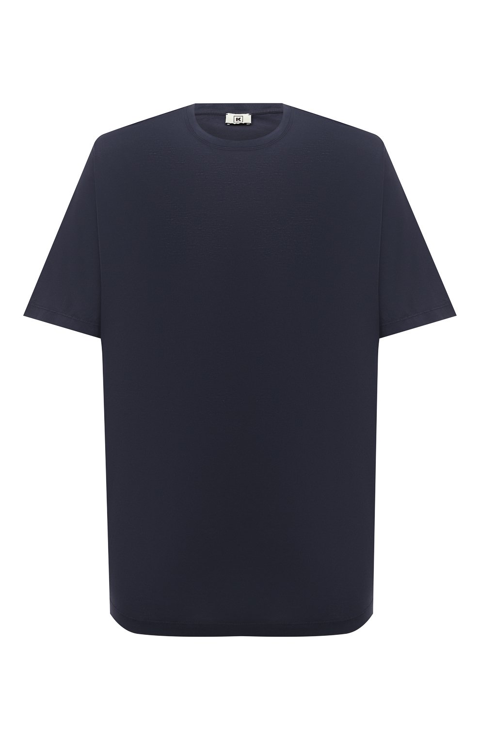 Хлопковая футболка KIRED темно-синего цвета по цене 27700 руб., арт. WBACI0MW752101900C/64-74, фото 1 Хлопковая футболка KIRED, арт. WBACI0MW752101900C/64-74, фото 1