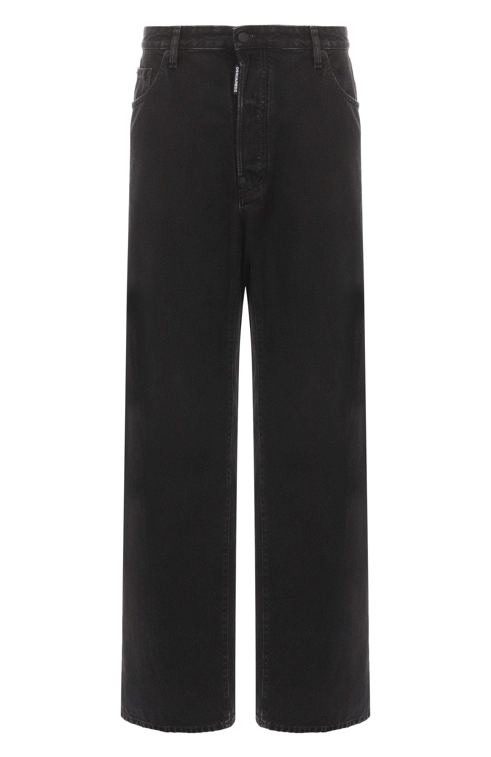 Джинсы loose DSQUARED2 черного цвета по цене 72000 руб., арт. S74LB1768/D30015, фото 1 Джинсы loose DSQUARED2, арт. S74LB1768/D30015, фото 1