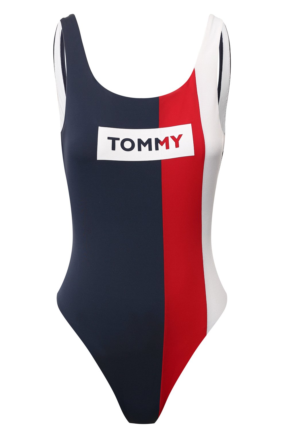 Слитный купальник TOMMY HILFIGER темно-синего цвета по цене 9490 руб., арт. UW0UW01811, фото 1 Слитный купальник TOMMY HILFIGER, арт. UW0UW01811, фото 1