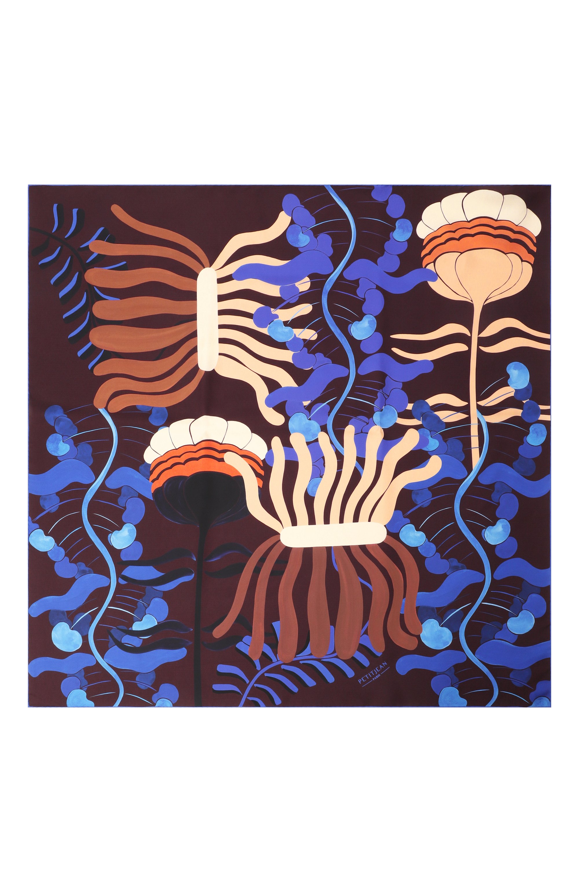 Шелковый платок winter garden PETITJEAN PARIS, арт. 20С22, фото 4