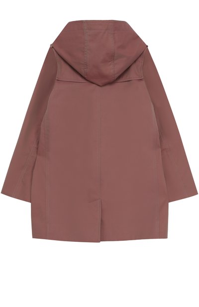 Хлопковый плащ с капюшоном BURBERRY розового цвета по цене 75950 руб., арт. 4048856, фото 2 Хлопковый плащ с капюшоном BURBERRY, арт. 4048856, фото 2