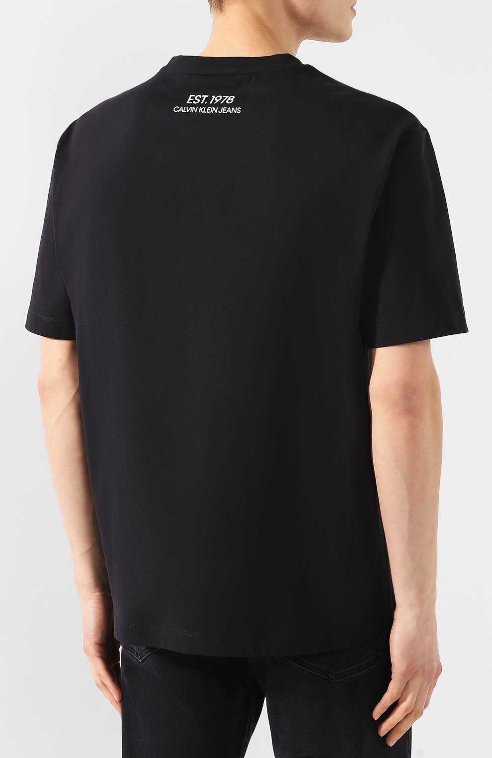 Хлопковая футболка EST.1978 CALVIN KLEIN JEANS, арт. J90J900107, фото 4