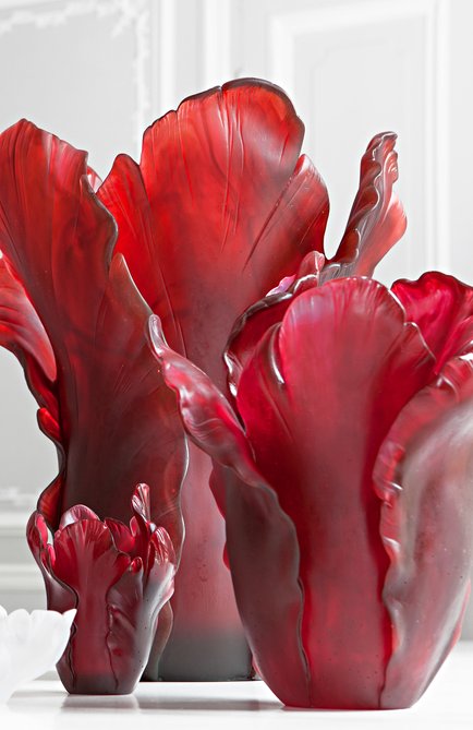Ваза tulip small DAUM красного цвета, арт. 05213-5 | Фото 2 (Статус проверки: Проверена категория; Ограничения доставки: fragile-2)