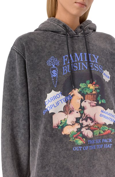 Хлопковое худи MSGM, арт. 3941MDM111SE/257584, фото 5