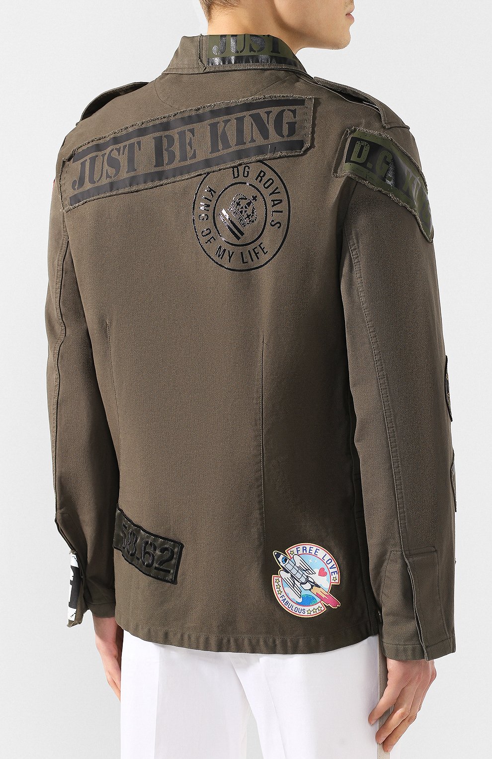 Хлопковая куртка DOLCE & GABBANA, арт. G9NY4Z/G7RMB, фото 4