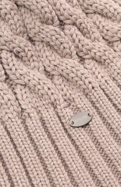 Шерстяная шапка mona с отделкой из соболя BLACK SABLE бежевого цвета по цене 57000 руб., арт. BS-24016, фото 3 Шерстяная шапка mona с отделкой из соболя BLACK SABLE, арт. BS-24016, фото 3