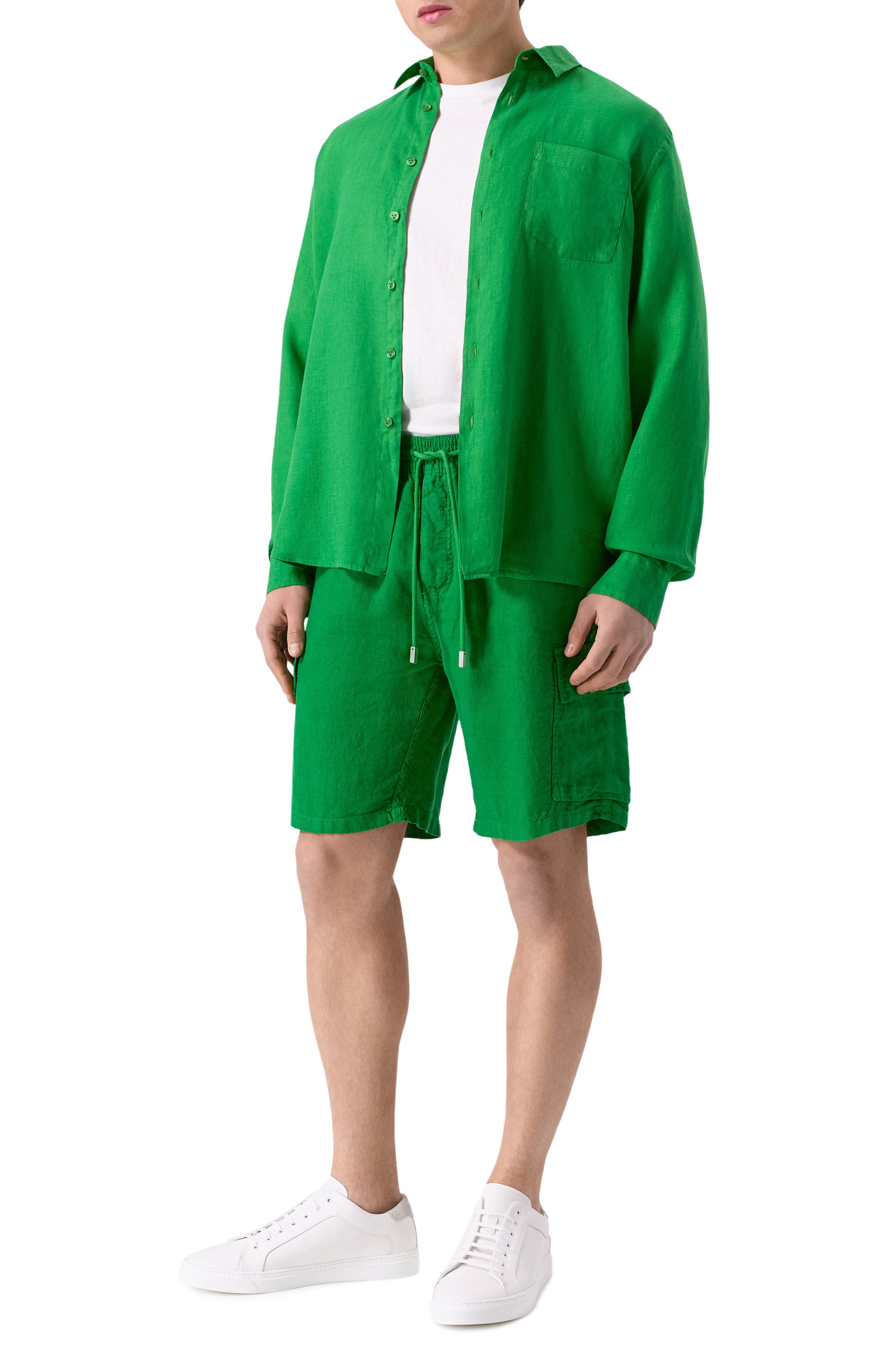 Льняные шорты VILEBREQUIN, арт. BAIE/AU101, фото 2