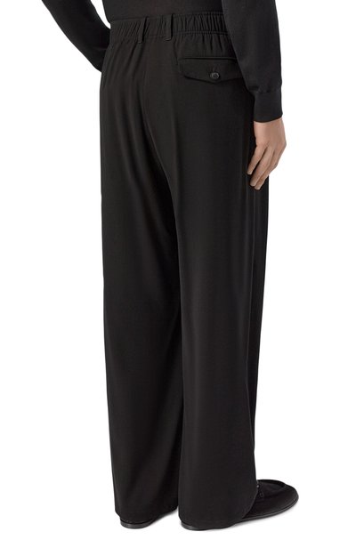 Брюки из вискозы и шерсти GIORGIO ARMANI черного цвета по цене 184500 руб., арт. GM004538/TE17627, фото 4 Брюки из вискозы и шерсти GIORGIO ARMANI, арт. GM004538/TE17627, фото 4