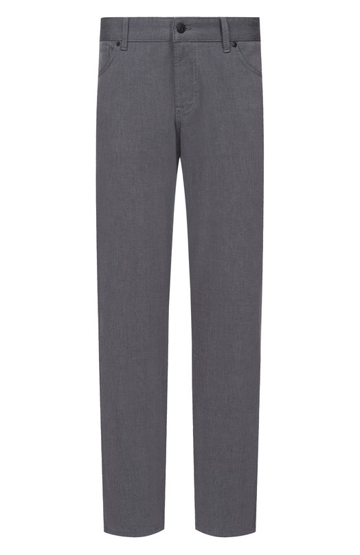 Хлопковые брюки BOSS 50553815 Серый 50553815