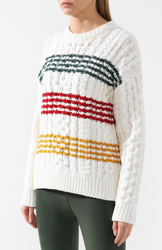 Шерстяной пуловер Rag and Bone Бежевый, фото 3