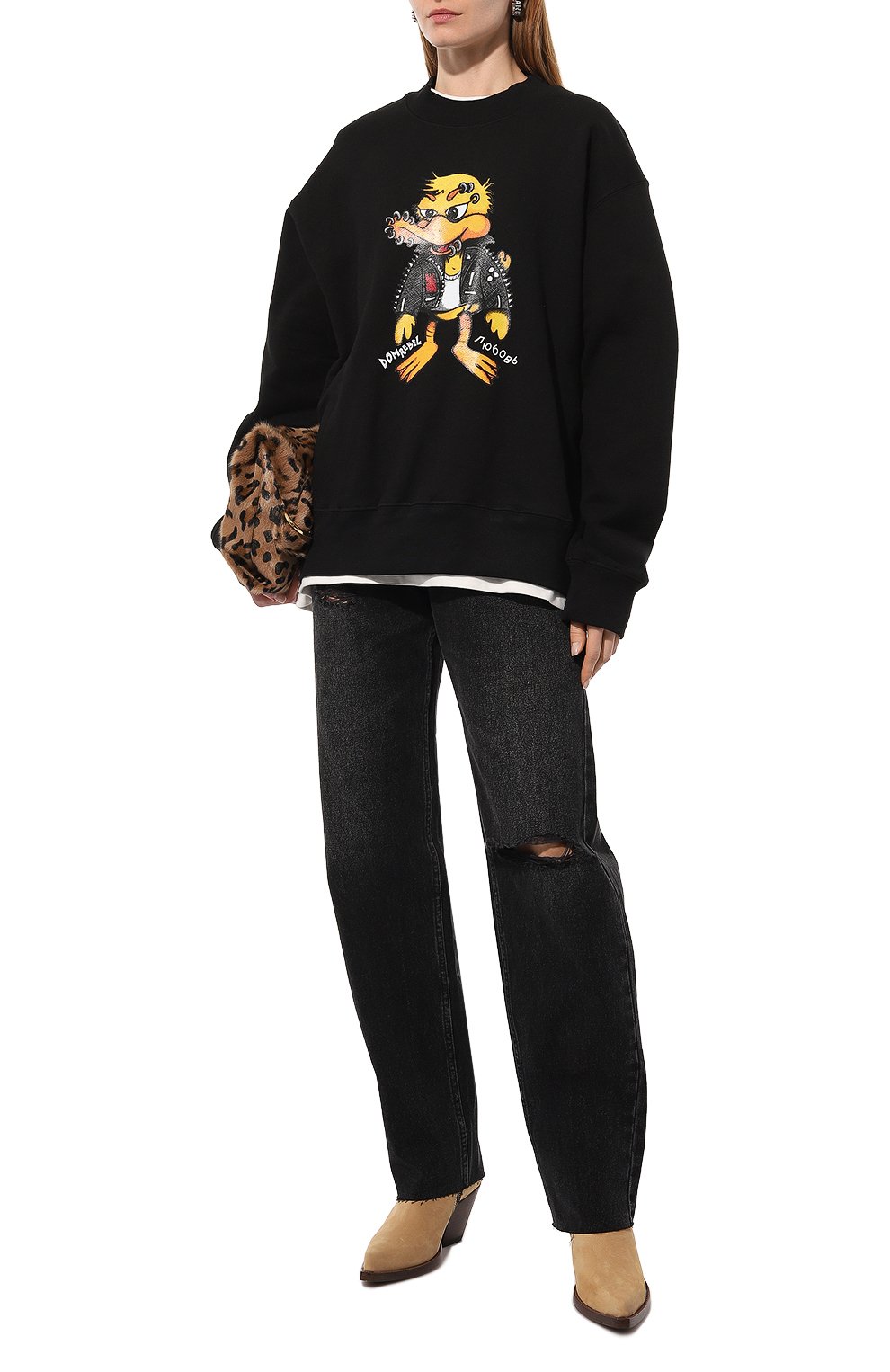 Хлопковый свитшот DOMREBEL, арт. DUCKPUNK/SWEATSHIRT, фото 2