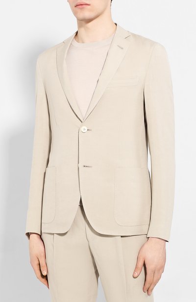 Костюм из смеси льна и шелка CORNELIANI, арт. 85NY64-0114001/92, фото 2