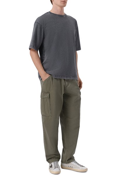 Хлопковая футболка WHITE SAND темно-серого цвета по цене 13600 руб., арт. 26SU40/650-DT, фото 2 Хлопковая футболка WHITE SAND, арт. 26SU40/650-DT, фото 2