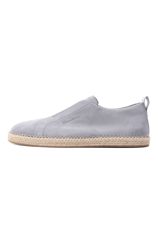 Замшевые эспадрильи Cleanic Santoni MBCG22091PBTTAYX Голубой  MBCG22091PBTTAYX Фото 4